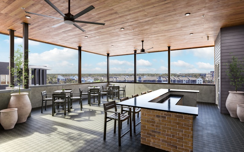 Sky lounge outdoor patio