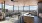 a rooftop lounge with ample seating